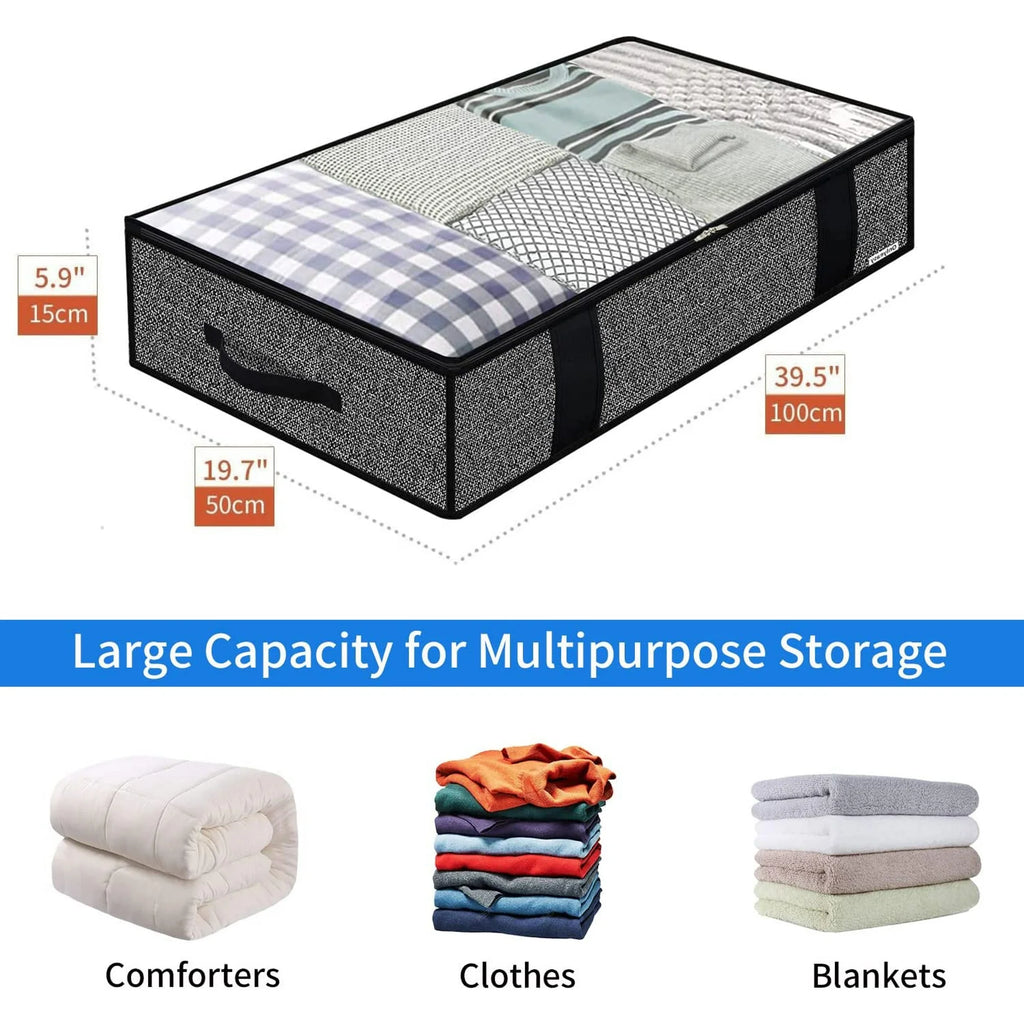 Foldable Underbed Storage Bag with Clear Window U578