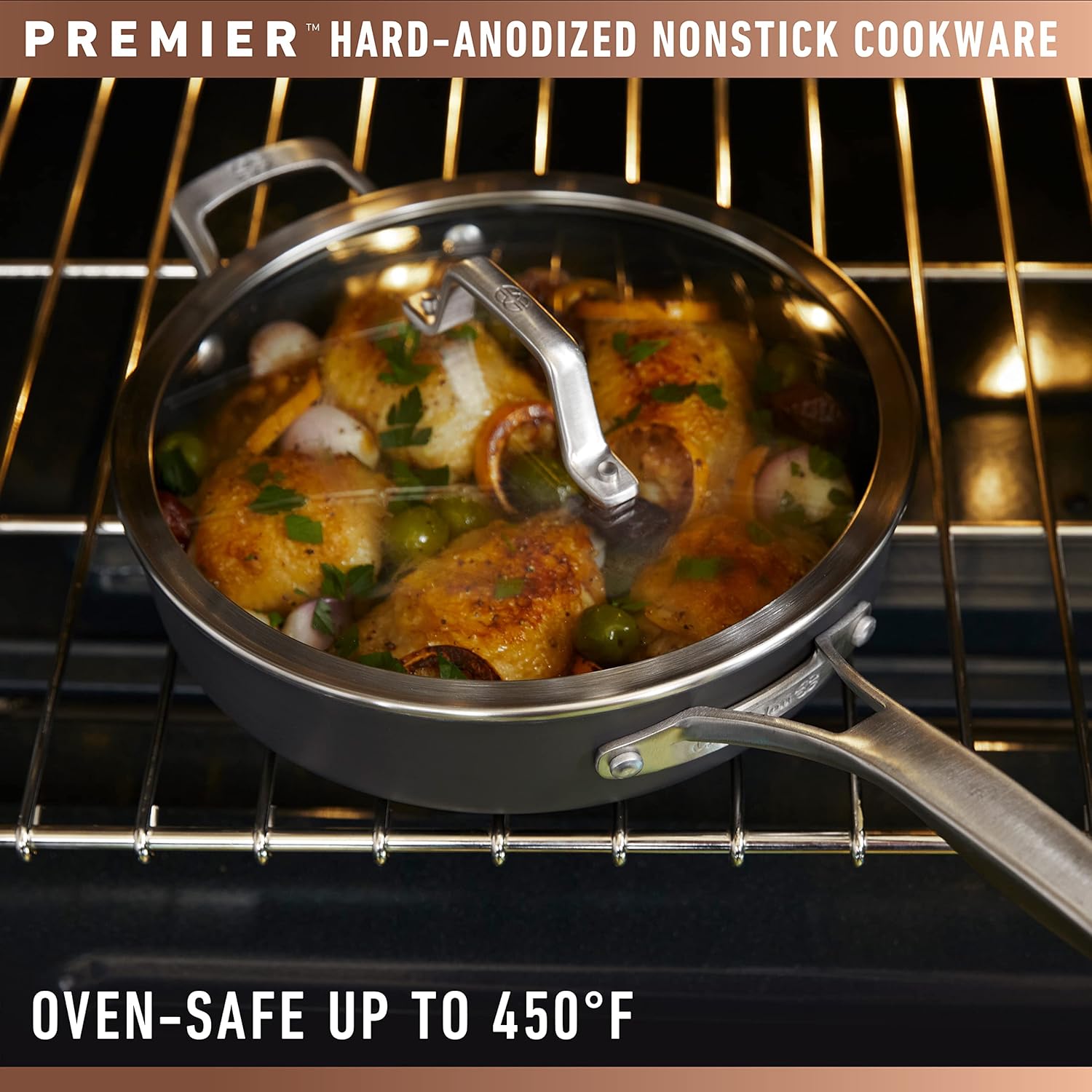 Hard-Anodized Nonstick Frying Pan Set H9226