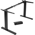 Black Electric Stand Up Desk Frame with Rear-set Legs S566740