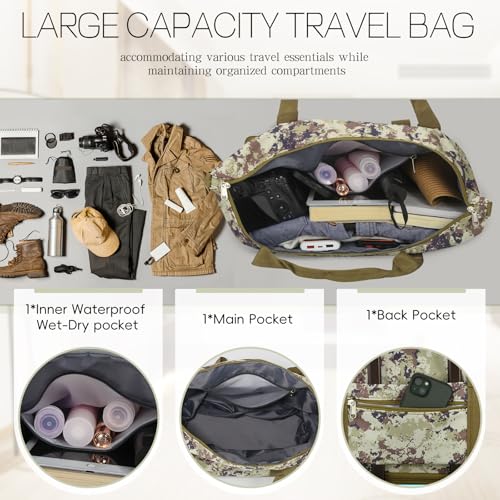 Black Rolling Duffel Bag with Wheels O2497