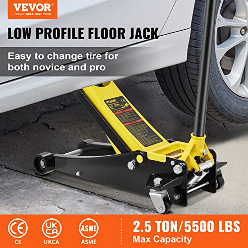 2.5 Ton Low Profile Steel Racing Floor Jack Y66530