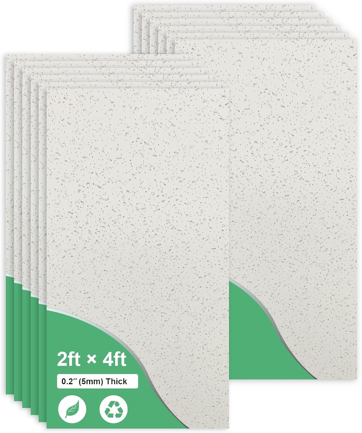 2ft x 4ft PVC Ceiling Tiles, Package of 10 O682