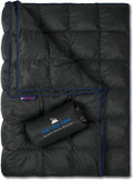 Double Puffy Camping Blanket Water-Resistant Camp Quilt Blue Red O2097
