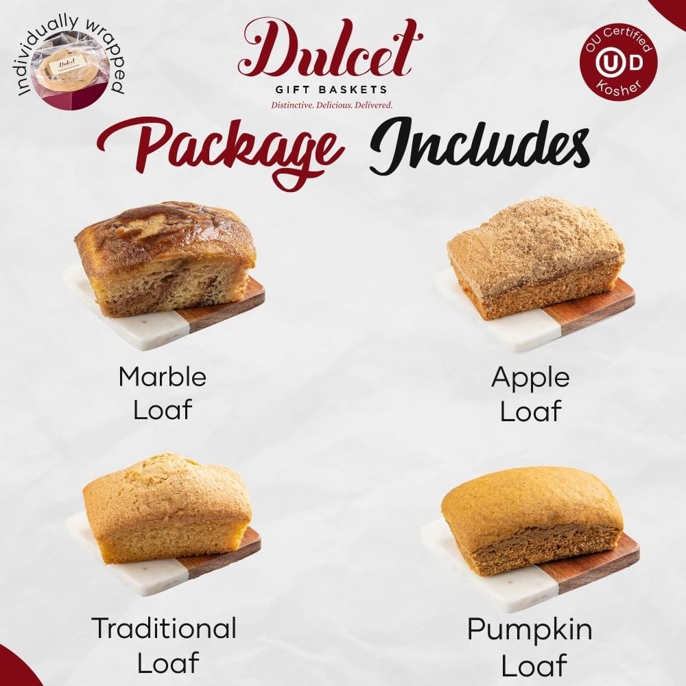 Tea Loaf Assortment with Marble, Apple Cinnamon & Pumpkin Cake M72513