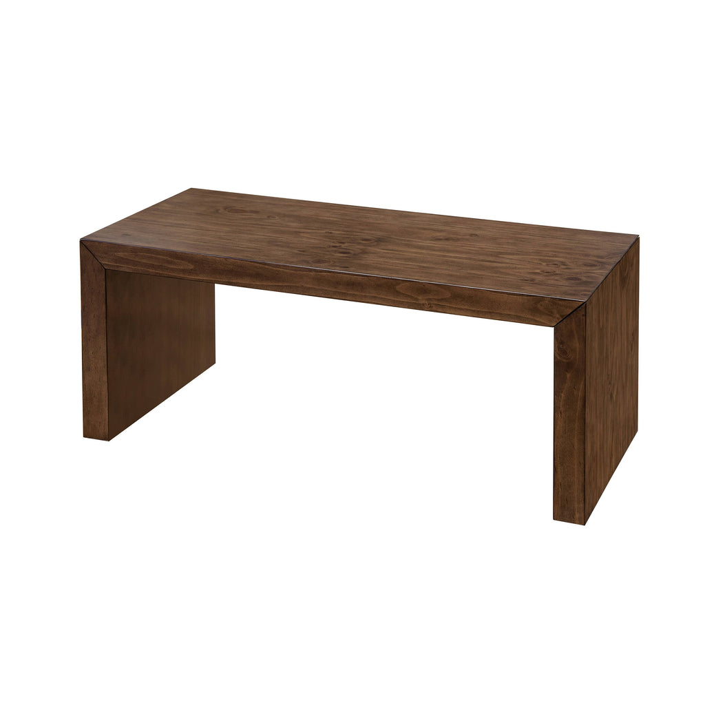 Brown Wooden Bench Q4809