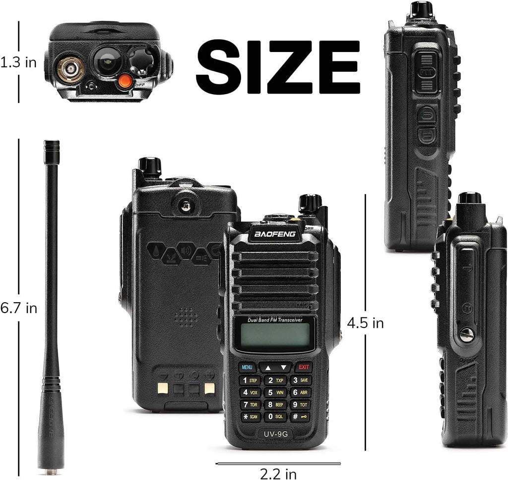 GMRS Radio Waterproof IP67 Dual Band Handheld B458