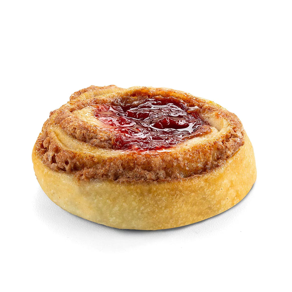 Mini Cinnamon Buns Topped with Cherry 16 Pastries per Tray 20 oz D9431