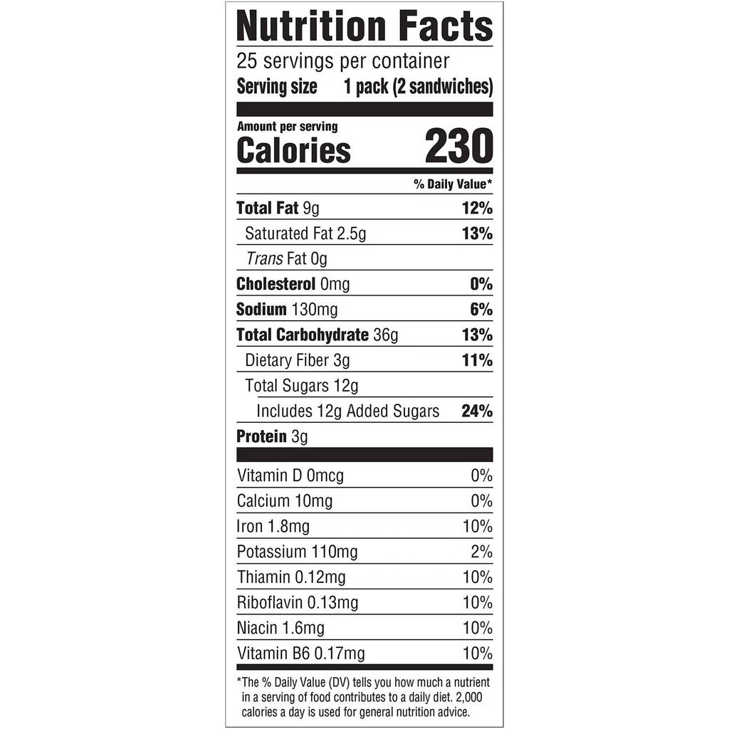 2 Pack Dark Chocolate Creme Breakfast Biscuits (25 pk.) M5370