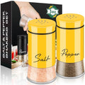 Gold Salt and Pepper Shakers Set, 5 oz Refillable I641