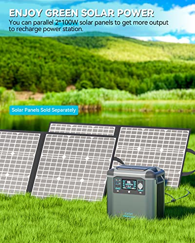 2000W Portable Power Station 1572Wh Solar Generator A879
