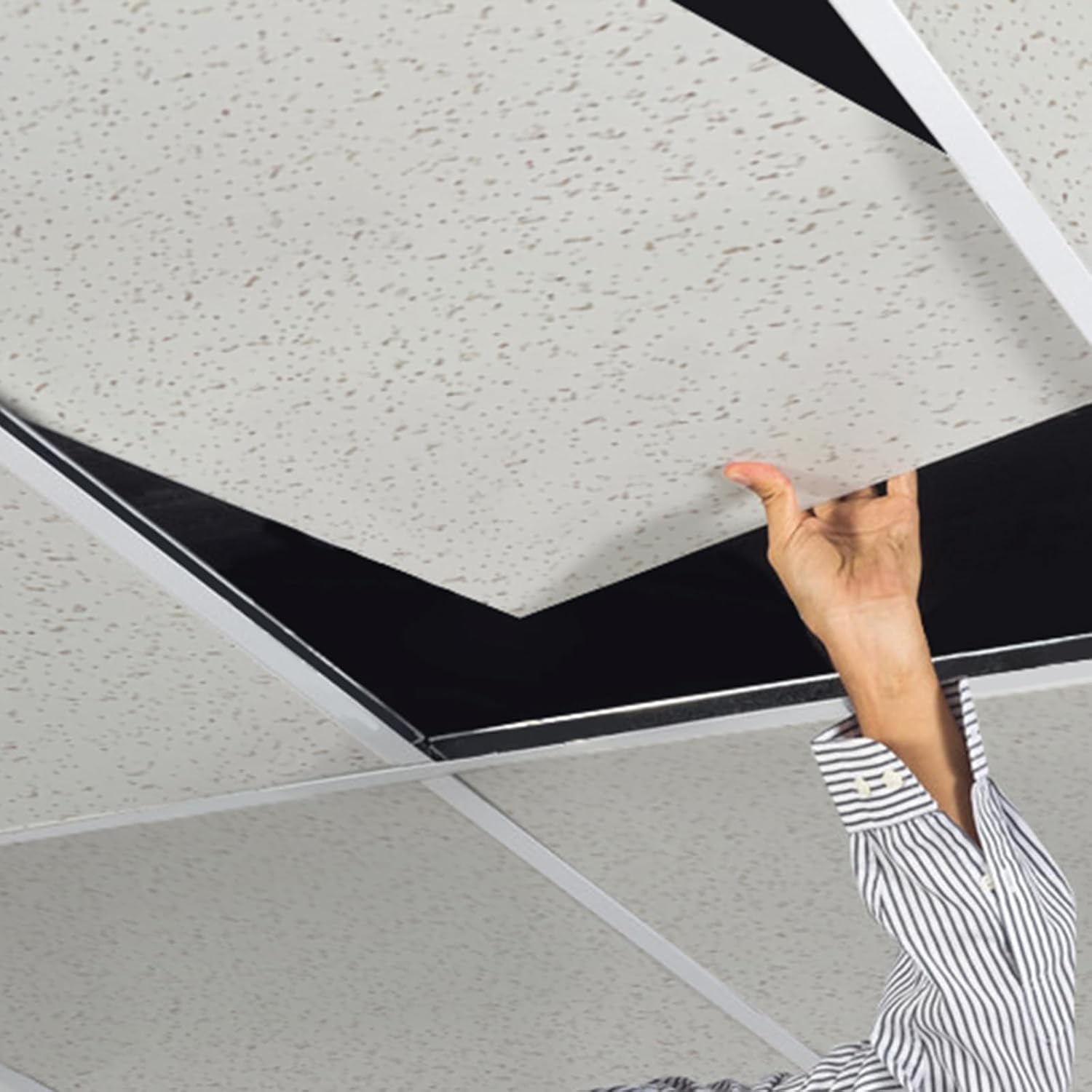 2ft x 4ft PVC Ceiling Tiles, Package of 10 O682