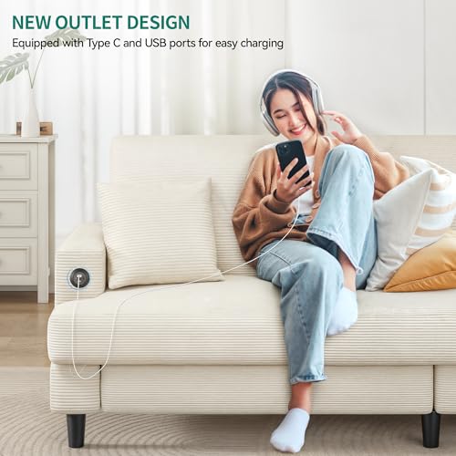 Light Grey 3-in-1 Convertible Sofa Chair Bed with Hidden Storage O192532