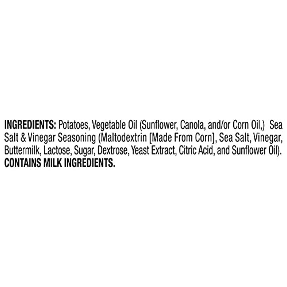 1.38 oz. Kettle Cooked Potato Chips Sea Salt and Vinegar P328