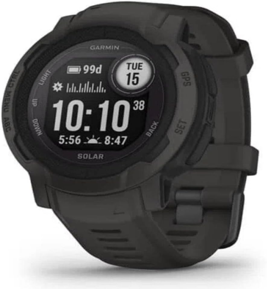 Graphite GPS Outdoor Watch with Solar Charging W68944