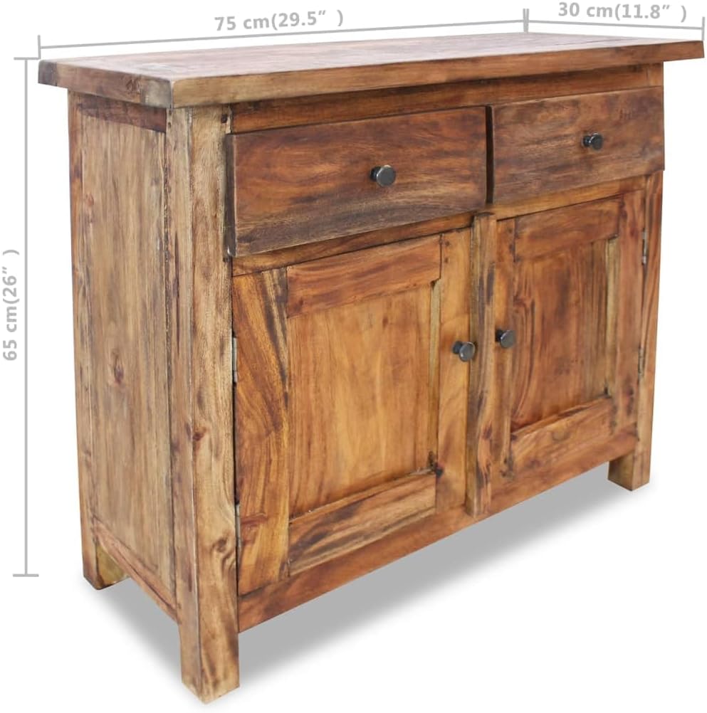Solid Reclaimed Wood Storage Cabinet 29.5"x11.8"x25.6" M9711