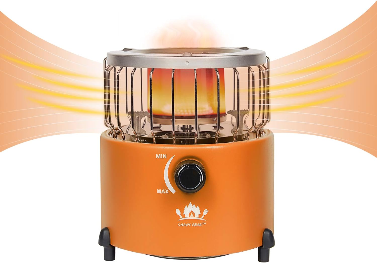 Orange 2 in 1 Portable Propane Heater & Stove Q754