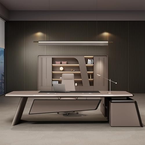 94.4" Executive Desk with Storage Cabinet and Drawer A71292