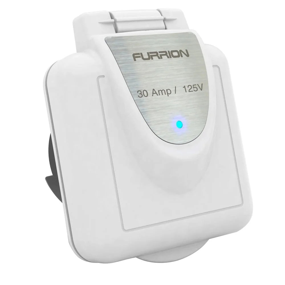 Square Non-Metallic 30 Amp Inlet with Stainless Plate L279