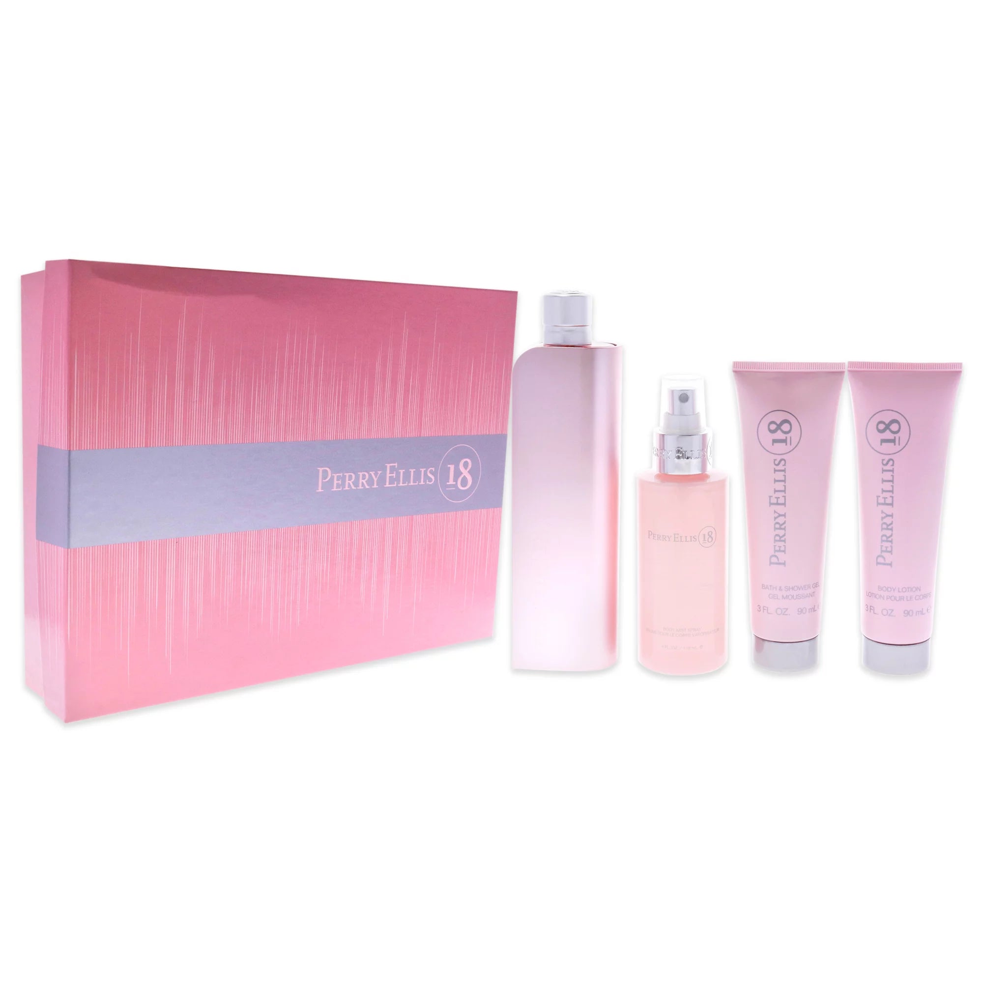 4 Pc Gift Set 3.4oz EDP Spray, 3oz Body Lotion, 4oz Body Mist, 3oz Bath and Shower Gel U838