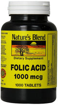 Folic Acid 1000 mcg 1000 Tabs V703403