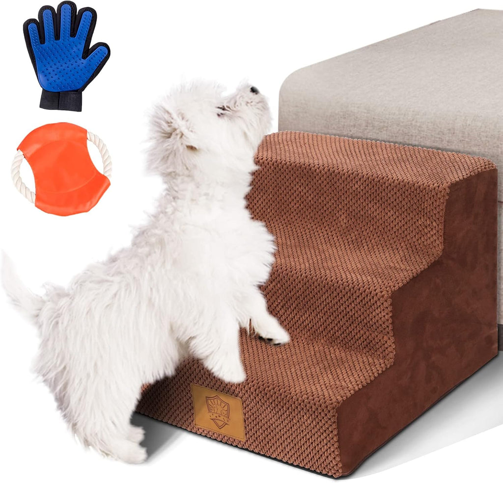 High Density Foam Pet Stairs with Anti-Slip Waterproof Cover, 11.8" H M44650
