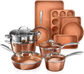 15 Pc Non Stick Ceramic Cookware Set Q258098