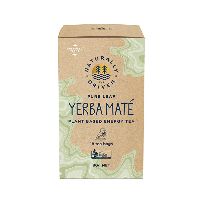 Organic Yerba Mate Tea Pure Leaf x 18 Tea Bags B38937