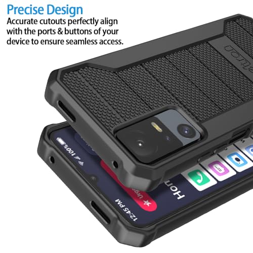 Slim Industrial Strength Protective Grip Case for TCL 40XL (Red) R66609
