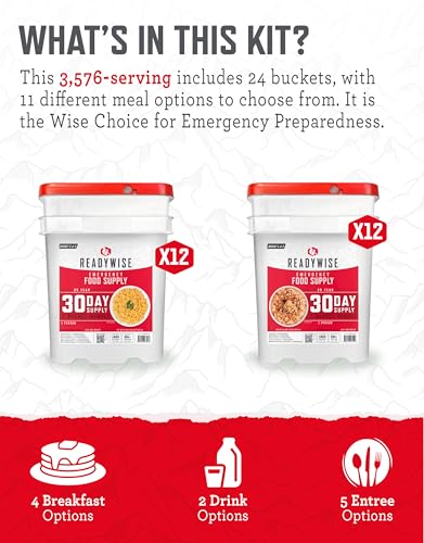 30 Servings Freeze-Dried Emergency Food Supply H5704