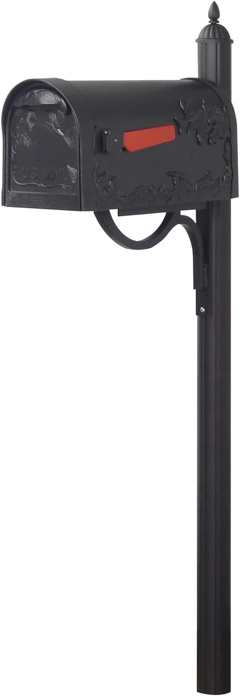 Hummingbird Curbside Mailbox with Locking Insert and Mailbox Post V4840