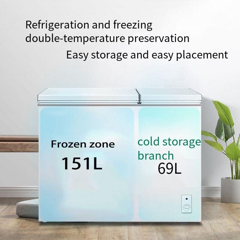 White 7.7 Cu.ft Double Door Chest Freezer with Removable Baskets O787