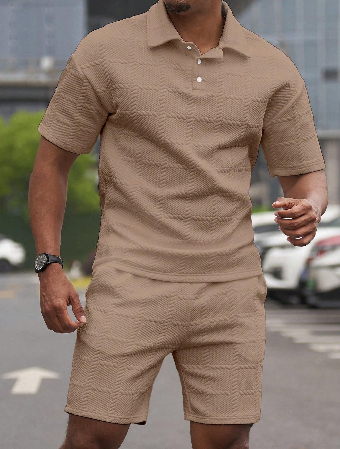 Men's Stylish Casual Short-Sleeve Set