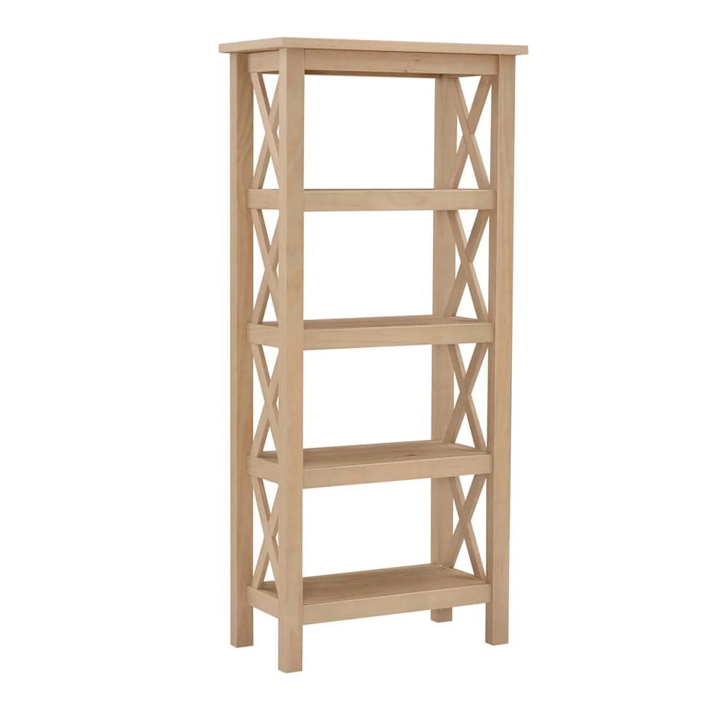 Driftwood Brown Pine Wood Bookcase R670