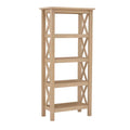 Driftwood Brown Pine Wood Bookcase R670