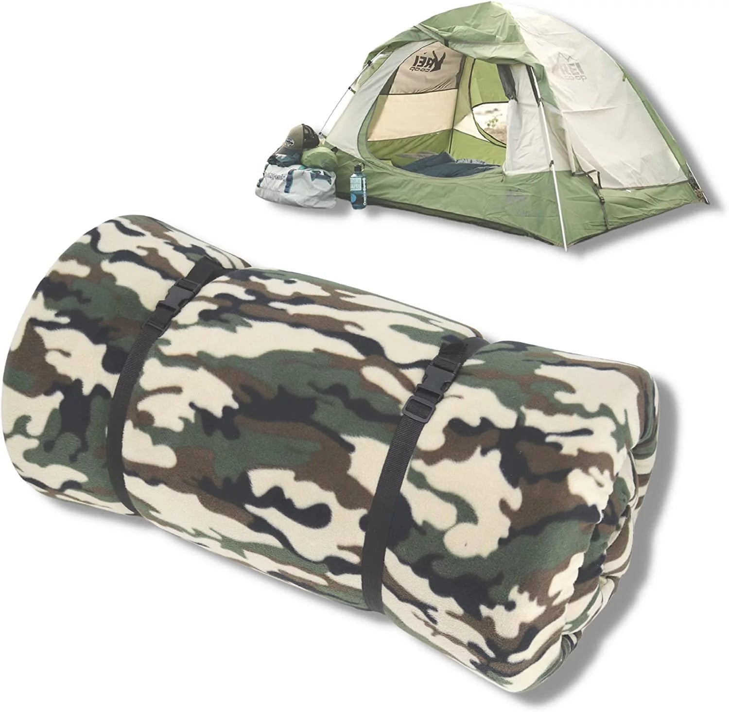 Memory Foam Camping Mattress, 3" x 60" x 80" X2251