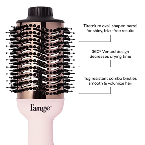 2-in-1 Titanium Blow Dryer Brush with Oval Barrel (Blush - 60 mm) Y551312