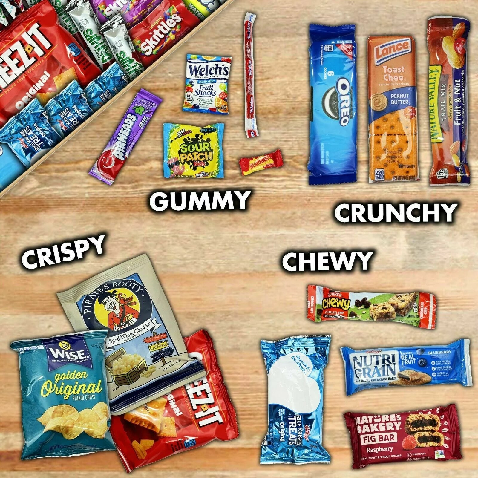 40 Snacks Variety Pack of Candy, Chips, Gummies R5727