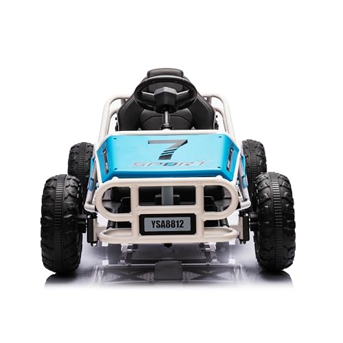 Blue Electric Go Kart with Metal Frame R403