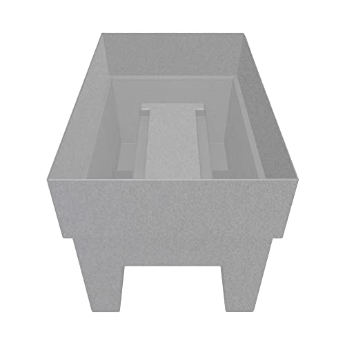 24" Casper White Matte Finish 100% Recycled Plastic Planter T3181