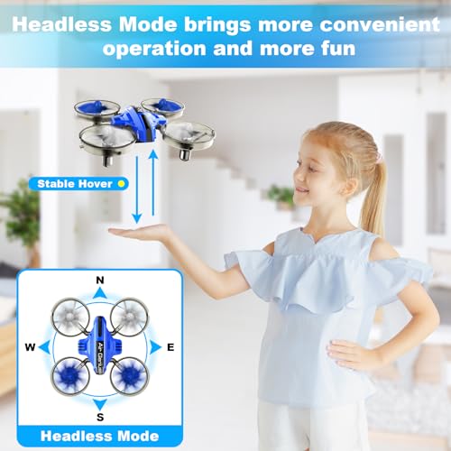 Mini Drone 2 in 1 Toy with 2 Batteries W77411