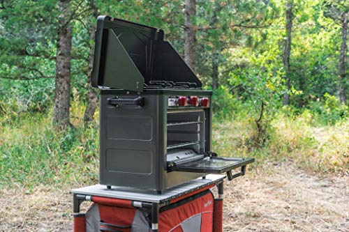 Stainless Steel Charcoal Gray Outdoor Camp Oven X794041