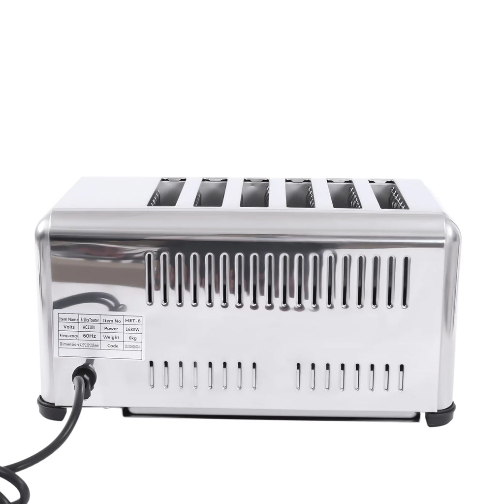 Stainless Steel Commercial Toaster 1680W F65506