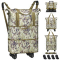 Black Rolling Duffel Bag with Wheels O2497