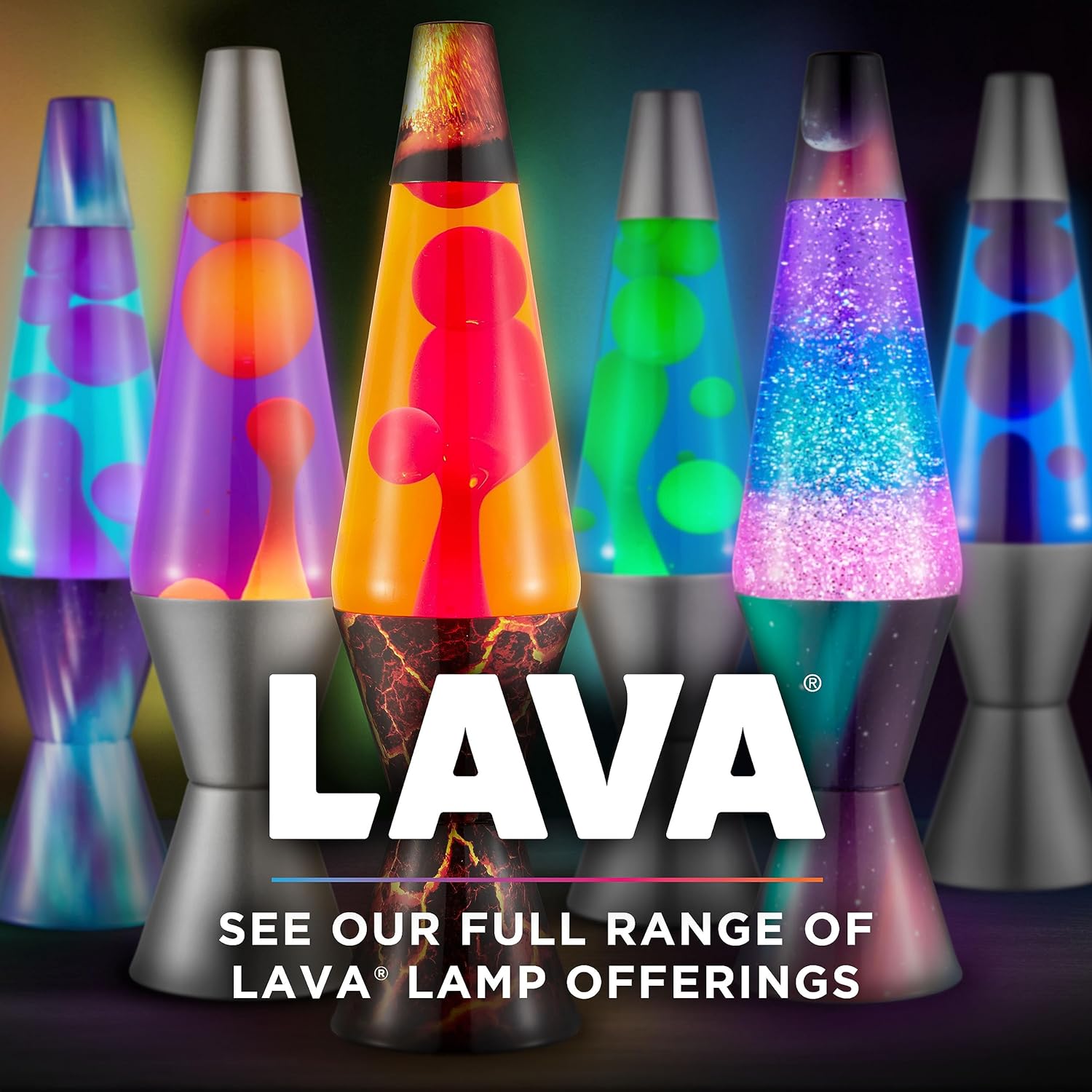14.5" Purple Wax and Blue Liquid Motion Light O175067