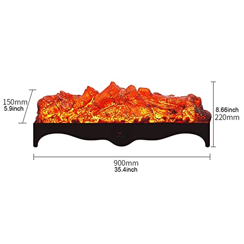 Retro Black Electric Fireplace Insert K593266
