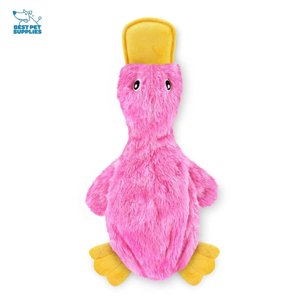Crinkle Dog Toy No Stuffing Duck with Soft Squeaker C234