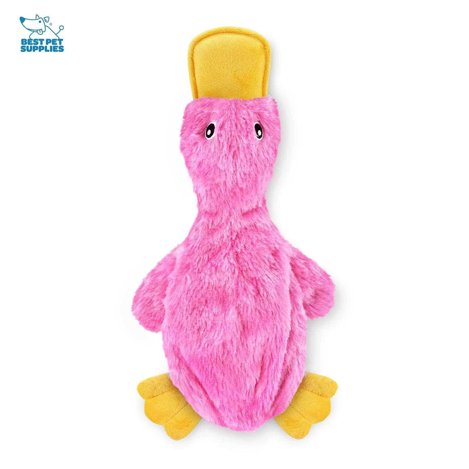 Crinkle Dog Toy No Stuffing Duck with Soft Squeaker C234