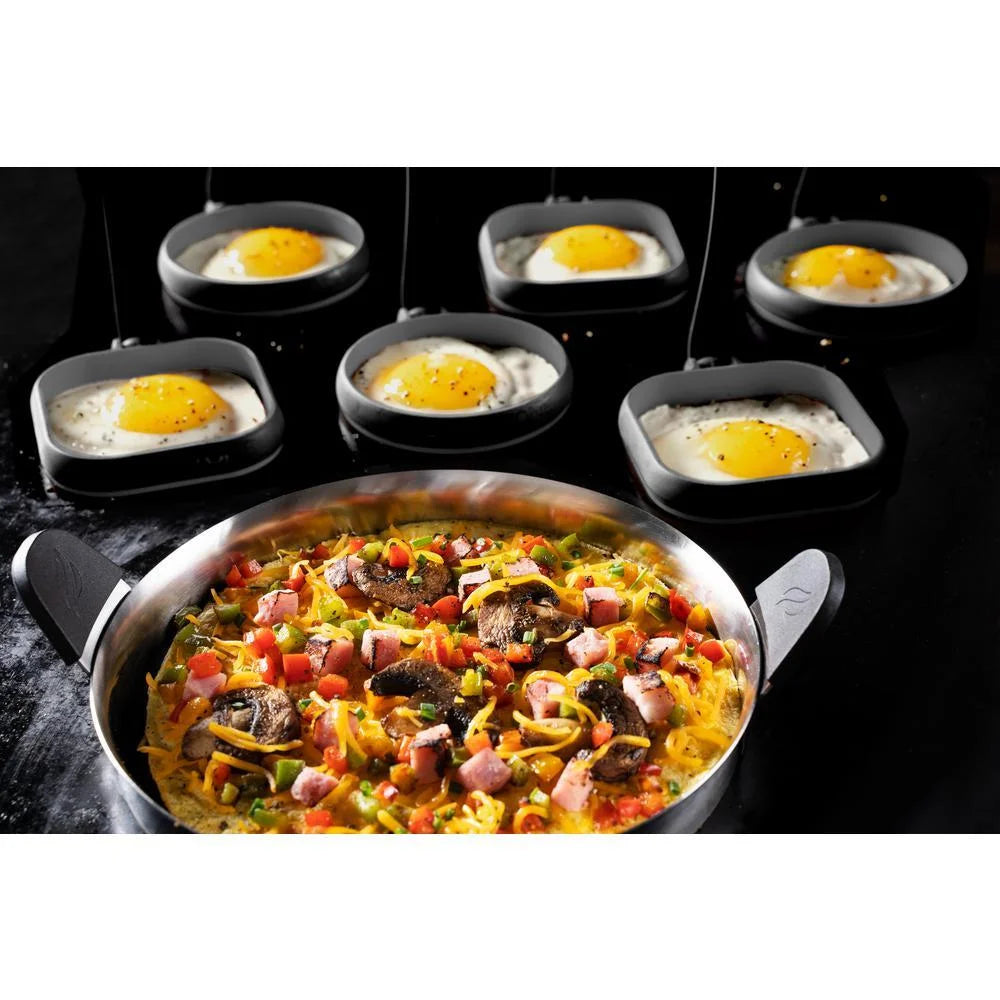 Silver Egg Ring Omelet Ring Kit L609755