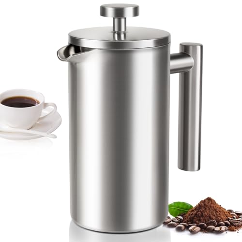 12 OZ Stainless Steel French Press Coffee Maker D12602