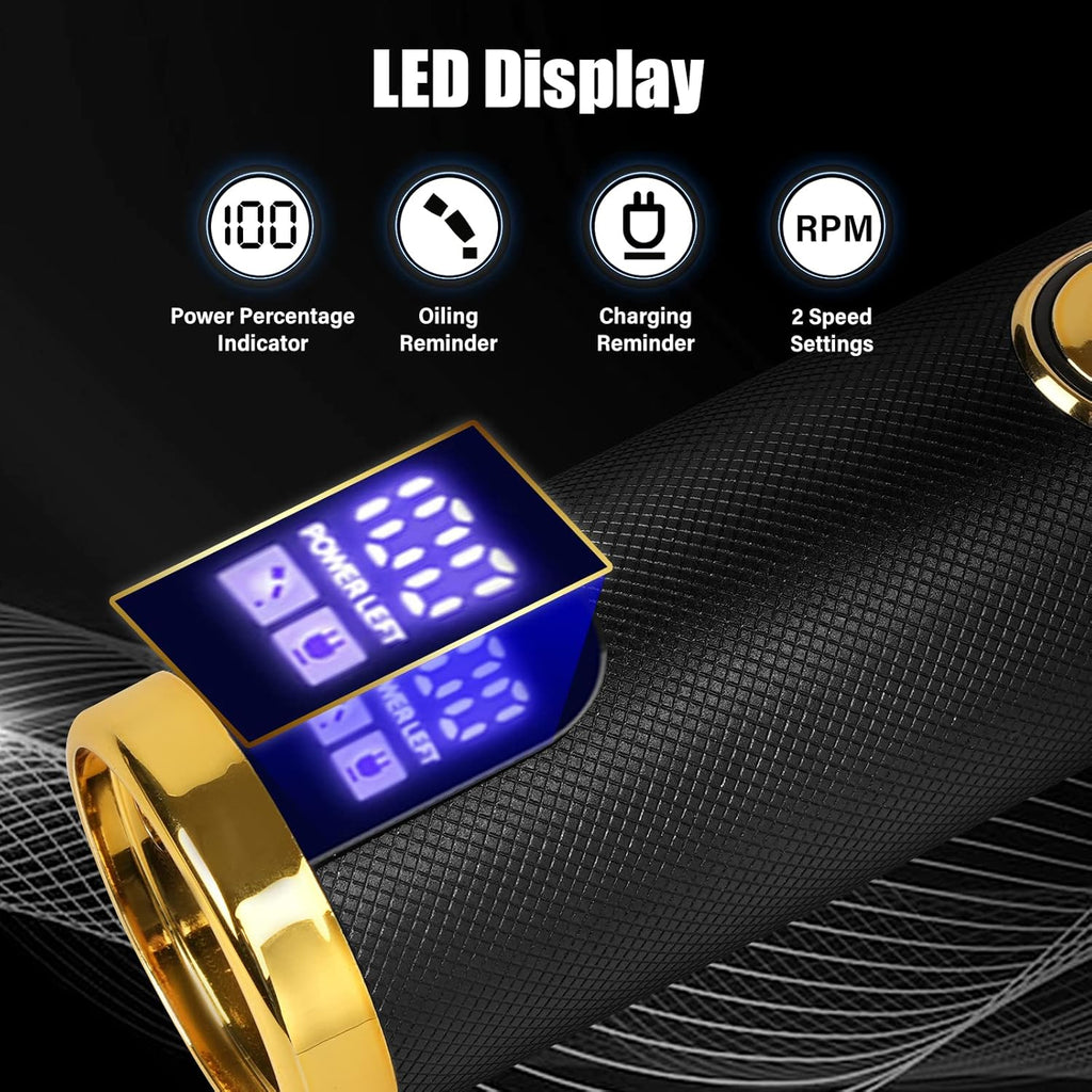 Cordless Hair Clippers with LED Display Q8541